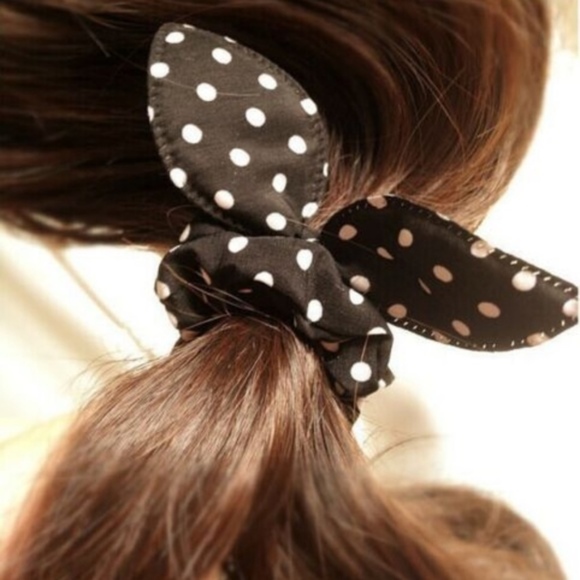 Assorted Polka Dot Scrunchies 4-pack - Picture 6 of 6